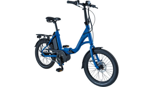 BBF Milano Falt-eBike Faltrad Klaprad Elektrorad tiefer Einstieg Rücktrittbremse 2020 blau