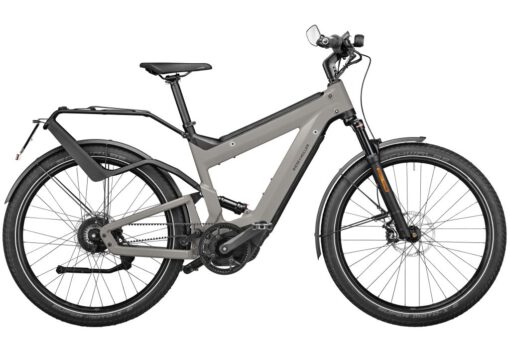 Riese und Müller Superdelite GT Vario HS Warm Silver matt Vollgefedert eBike Elektrorad S-Pedelec 45 km/h Doppelakku DualBatt 1125 Wh 2021