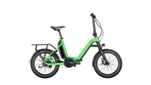 VICTORIA eFolding 7.2 2022 Faltrad eBike in grün Klapprad Elektrorad Freilauf tiefer Einstieg bequeme Sitzposition Bosch Active Line Plus 50Nm Motor Made in Germany
