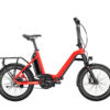 VICTORIA eFolding 7.6 2022 Faltrad eBike in rot Klapprad Elektrorad Freilauf tiefer Einstieg bequeme Sitzposition Bosch Performance 65Nm Motor und Zahnriemen Antrieb Made in Germany