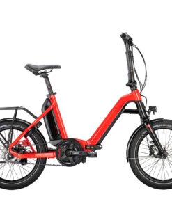 VICTORIA eFolding 7.6 2022 Faltrad eBike in rot Klapprad Elektrorad Freilauf tiefer Einstieg bequeme Sitzposition Bosch Performance 65Nm Motor und Zahnriemen Antrieb Made in Germany