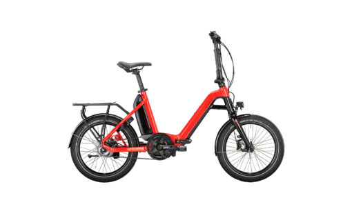 VICTORIA eFolding 7.6 2022 Faltrad eBike in rot Klapprad Elektrorad Freilauf tiefer Einstieg bequeme Sitzposition Bosch Performance 65Nm Motor und Zahnriemen Antrieb Made in Germany