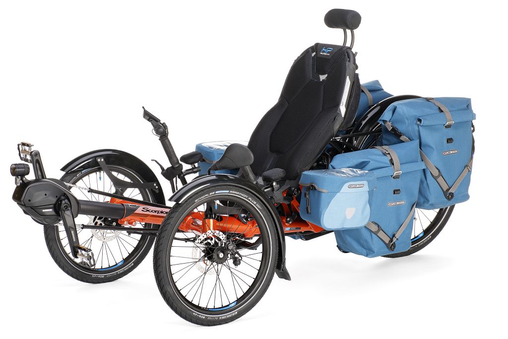 HP Velotechnik Scorpion fx 26 Trike - faltbar, mittelhoch und reisetauglich